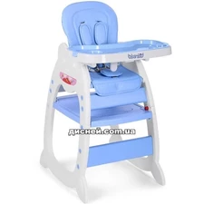 Стульчик M 3612-12 для кормления, трансформер, голубой